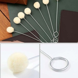 Herramientas DIY para teñir cuero: Aplicador de lana, Aplicadores de lana, Pincel de bola, Pincel para teñir con aceite y alcohol, Aplicador de imprimación - Product Image 5