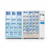 Distributeur automatique commercial multi-compartiments pour fournitures pour animaux de compagnie, destiné aux cliniques vétérinaires et aux animaleries, avec serrures électroniques