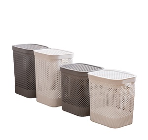 Modern large slim and tall laundry basket plastic storage basket