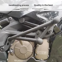 Barre de protection antichute en acier au carbone Tmotors, accessoires de modification de protection moteur anti-chute pour Qianjiang QJ Race 60