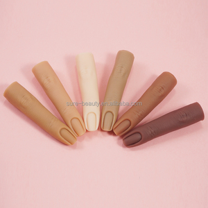 Private Label Silicone Pratique Faux Ongles Avec Articulations Pliable Faux Ongles Conseils <span class=keywords><strong>Manucure</strong></span> Nail Modèle De Formation - Product Image 2