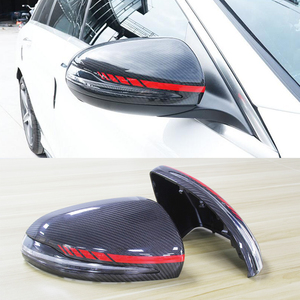 Cubierta de espejo de fibra de carbono estilo W205 LHD de color <span class=keywords><strong>M</strong></span> con reemplazo LED para Mercedes Benz W205 W222 W213 W238 X205 GLC GLS C <span class=keywords><strong>S</strong></span> - Product Image 6