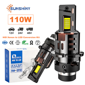 Kit de conversion HID vers <span class=keywords><strong>LED</strong></span> Sunshiny D1S D2S D4S D5S D8S, conception 1:1, Plug and Play, sans erreur Canbus, ampoules de phares de voiture, qualité usine - Product Image 1