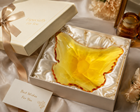 Assiette décorative en cristal K9 de luxe en forme de feuille d'érable, cadeau d'automne pour l'inauguration de maison, les célébrations et les fêtes