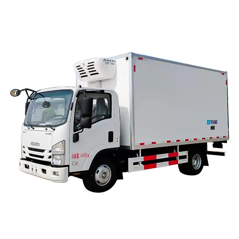 4.2 Meter Qingling Isuzu Gekoelde Vrachtwagen, Kleine En Middelgrote Koelketen Logistieke Bezorger