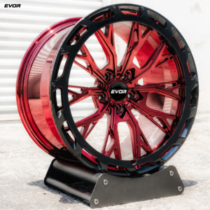 ล้อฟอร์จ EVOR สีแดงพรีเมียม สำหรับมาเซราติ ขนาด 17-22 นิ้ว รูน็อต 5x114.3 5x112 สำหรับรถยนต์ทุกประเภท 7 8 9 10 11 - Product Image 3