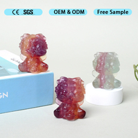 Vente en gros de sculptures de petits dragons en fluorite, pierres précieuses naturelles, sculptées à la main, pour cadeau