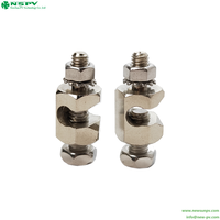 Connecteur de mise à la terre solaire, pince de terre solaire pour fil de terre vert jaune 4mm²/6mm²
