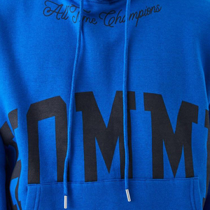 Conjunto de Sudadera con Capucha Azul para Hombre, Corte Holgado, Felpa, Chándal Informal con Bolsillo, Ropa de Otoño - Product Image 6