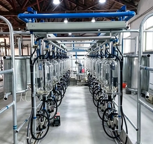 Collettore di Mungitura <span class=keywords><strong>a</strong></span> Spina di Pesce con Sistema <span class=keywords><strong>a</strong></span> Vuoto Stabile, Pulsazione Elettronica Indipendente e Misuratore di Latte in Vetro - Product Image 4