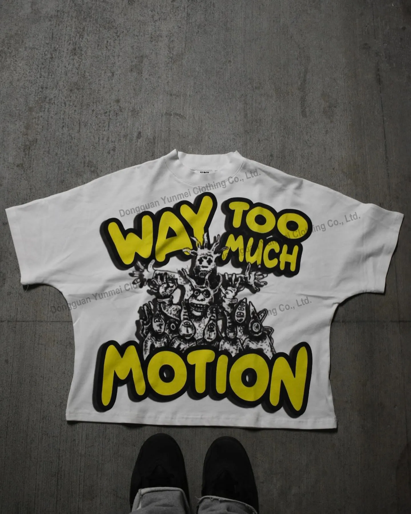 T-shirt court personnalisé lourd 100% coton t-shirt surdimensionné Dtg Print Hip Hop Graphic Tees Fitted boxy fit t-shirts hommes