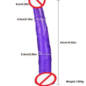 Gode en silicone souple pour femme, grande chatte vibrante réaliste, masturbateur féminin adulte, jouets sexy, photos de grands godemichés - Product Image 6