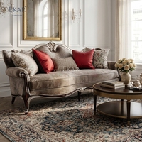 Canapé en velours sculpté à la main Marquis Royale - Canapé de salon classique français de luxe |   EKAR FURNITURE