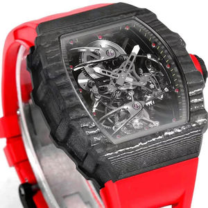 นาฬิกาข้อมือผู้ชายระบบจักรกลคุณภาพสูง ดีไซน์ทันสมัยขายดีประจำปี 2025 ตัวเรือนคาร์บอนไฟเบอร์ พร้อมกลไกตูร์บิญอง - Product Image 4