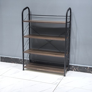 <span class=keywords><strong>Scarpiera</strong></span> Moderna Minimalista in Ferro a Più Ripiani, Armadietto Salvaspazio Ultra Sottile da Parete con <span class=keywords><strong>Dimensioni</strong></span> 64x23x90cm - Product Image 2