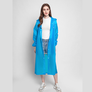 เสื้อกันฝนแบบยาวกันน้ำ PEVA สำหรับผู้ใหญ่ เดินป่า ท่องเที่ยว ใส่กลางแจ้ง - Product Image 1