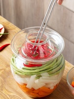 Vacío precio de fábrica personalizado 5L 10L 15L 20L 25L Hermético Pickle Conservado Mermelada Comida Tarro de vidrio Contenedor