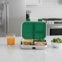 Boîte à lunch en acier inoxydable Aohea sans BPA, boîtes à lunch en acier inoxydable pour enfants
