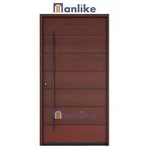 Anlike China Timber Wooden Others Doors Custom Smart 36x80 Pivot Exterior Black Front Secured Door Steel