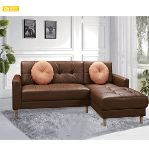 Nội thất hiện đại <span class=keywords><strong>Chaise</strong></span> longue và <span class=keywords><strong>Sofa</strong></span> da hình chữ L nhỏ hiện đại tăng cường thẩm mỹ nhà theo phong cách Trung Quốc - Product Image 2