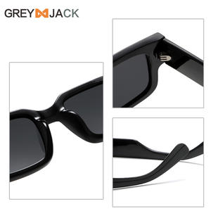 Lunettes de soleil rétro carrées pour hommes, monture TR90, noires, polarisées UV400, verres TAC Type 3, style mode Hong Kong - Product Image 5