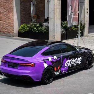 Film adhésif personnalisé NIKO pour voiture, design dégradé, motif dessin animé, vinyle PVC imprimé à canaux d'air, couleur changeante - Product Image 1