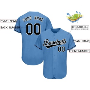 Maillot de baseball personnalisé avec logo par sublimation ou broderie, uniformes d'équipe avec tissu confortable et flexible - Product Image 3