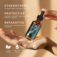 UUKKG 60ml Private Label Memperkuat Menutrisi Perawatan Rambut Polipeptida Keratin Serum Cair Penumbuh Rambut Minyak Esensial Perawatan Rambut