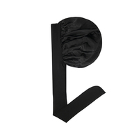 Bonnet de nuit en satin personnalisable, réversible, double couche, en soie satinée, pour adulte, extra large, avec logo