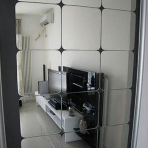 Most Popular in 2024 Double Coating Beveled Edge Polished <b>Silver</b> <b>Mirror</b> Tile for Wall - Product Image 6