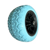 Nouvelle roue de remplacement robuste de 9 pouces pour chariot de plage, pneu en mousse PU antidérapant pour sable et terrain accidenté - STONE