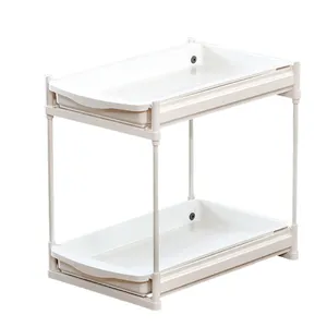 2022 Pull Out Rack Kitchen Storage Best Stainless Steel and Plastic Tray Rack
