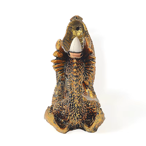 Mini <span class=keywords><strong>Dragon</strong></span> Boat WJB09 quemador de incienso de alta calidad decoración de incienso de reflujo de madera creativa estilo caliente - Product Image 6
