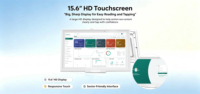 Calendrier IA Android 14, Écran tactile HD 15,6 pouces, Alimentation 24/7, Hub de maison intelligente, Montre connectée, Support mural de bureau en option