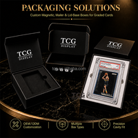 Boîte d'avion personnalisée TCG avec logo couleur sur mesure pour rangement de cartes gradées PSA CGC BGS – Vente en gros