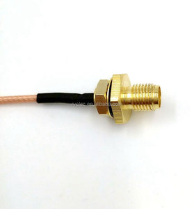 Câble Pigtail UFL RG178 avec connecteur SMA femelle étanche à montage sur panneau arrière et joint en caoutchouc scellé – Vente en gros usine - Product Image 2