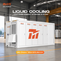 Système de batterie LiFePO4 MATE 3MWh 5MWh 40FT à refroidissement liquide certifié UL pour gestion des pics de charge au prix d'usine