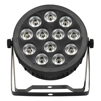 Mini projecteur LED PAR à commande par application, 12 LED RGBW DMX512, éclairage de scène, projecteurs LED Wash Uplights en plastique pour DJ, mariage, fête à domicile, discothèque