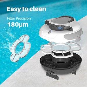 Robot Limpiador de <span class=keywords><strong>Piscinas</strong></span> Automático Inalámbrico YUNDA con Control Inteligente, Accesorio para <span class=keywords><strong>Piscinas</strong></span>, Montaje en Pared - Product Image 6