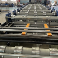 Machine automatique de formage de tuiles de toiture trapézoïdales à double couche 840-900, machine de fabrication de tôles de toiture profilées IBR, GI PPGI