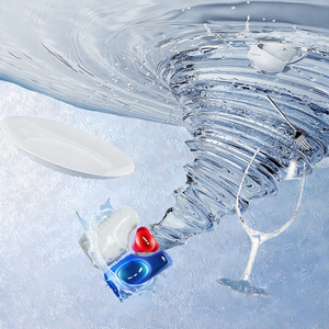 Tableta para lavar platos de disolución rápida Limpieza profunda Sin residuos Cápsulas para lavavajillas solubles en agua Cápsula de detergente Gel <span class=keywords><strong>desechable</strong></span> para lavar platos - Product Image 6