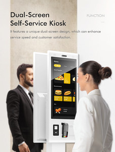 Terminal Punto de Venta OEM de 27/32 Pulgadas, Máquina de Autopago Multifunción con Lector de Códigos de Barras NFC, Kiosco de Pago Habilitado para SDK para KFC <span class=keywords><strong>McDonald</strong></span> - Product Image 6