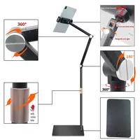 Support de tablette rotatif multifonctionnel Réglage télescopique Support de téléphone en direct pour le tableau de bord de la prise de vue vidéo aérienne