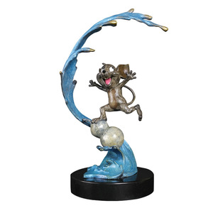 Figura Decorativa de Ratón Feliz, Totalmente en Latón, para Decoración del Hogar, Sala de Estar, Escritorio, Estilo Contemporáneo, Regalo - Product Image 3