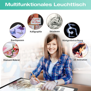 3-Farben-Diamantmalerei Kinder Cartoon Level Tragbare Leuchtende Zeichenbox Kopierbrett Nachzeichnen LED-Lichtpad - Product Image 4