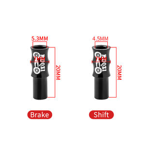 MUQZI 19075 cavo bici in lega di alluminio tappi terminali 20mm per strada MTB cambio bicicletta freno esterno cavo alloggiamento - Product Image 3