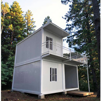 Maison conteneur modulaire en panneaux sandwich d'acier détachable et respirant, 20 pieds, préfabriquée, villa moderne, hôtel, secours d'urgence, mobile, garantie 1 an