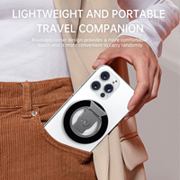 Support magnétique pour téléphone de qualité supérieure N52, rotation à 360°, support à double face, support pliable pour téléphone portable, compatible avec les trépieds