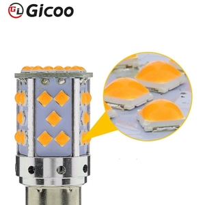 Gicoo 3030 35smd Canbus Free High Bright Auto Lamp White Amber 3D Lens Chips Car Led Signal Lamp 1156 BA15S T20 3157 - Product Image 6