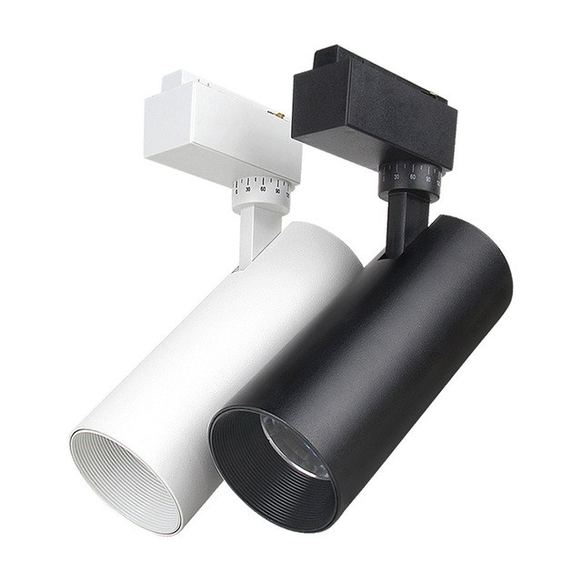 Aluminum Lamp Body Track Light Modern Style Led Track Lighting System Apartment Cob High Efficiency Easy Install